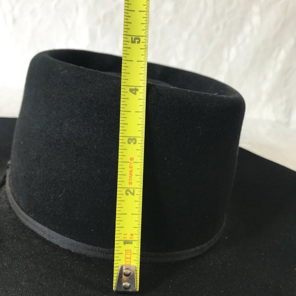 Vintage Oshman's 7X Beaver XXXX Western Wear Cowboy Hat 6 7/8 - Picture 11 of 14